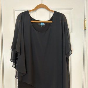Black dress from Betsy & Adam (Size 20W) Wore Once and dry cleaned!!!!